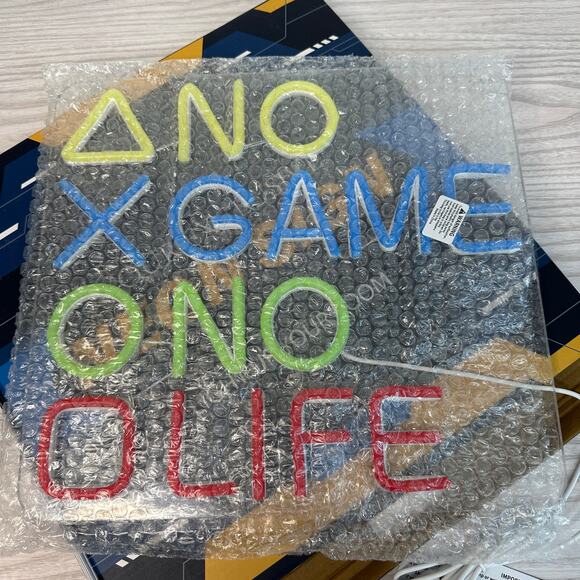 Neon Sign LED Light for Room No Game No Life USB Powered Bedroom Wall Decoration - Picture 5 of 6